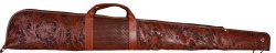 3D Belt Company G101 Tan Shot Gun Case with Fancy Embossed Leather